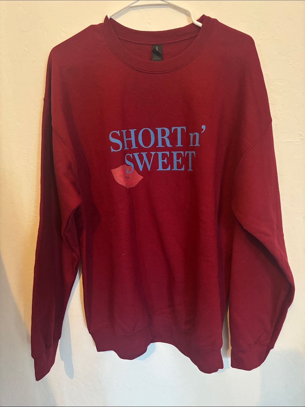 Short N’ Sweet Maroon Crewneck Sweatshirt